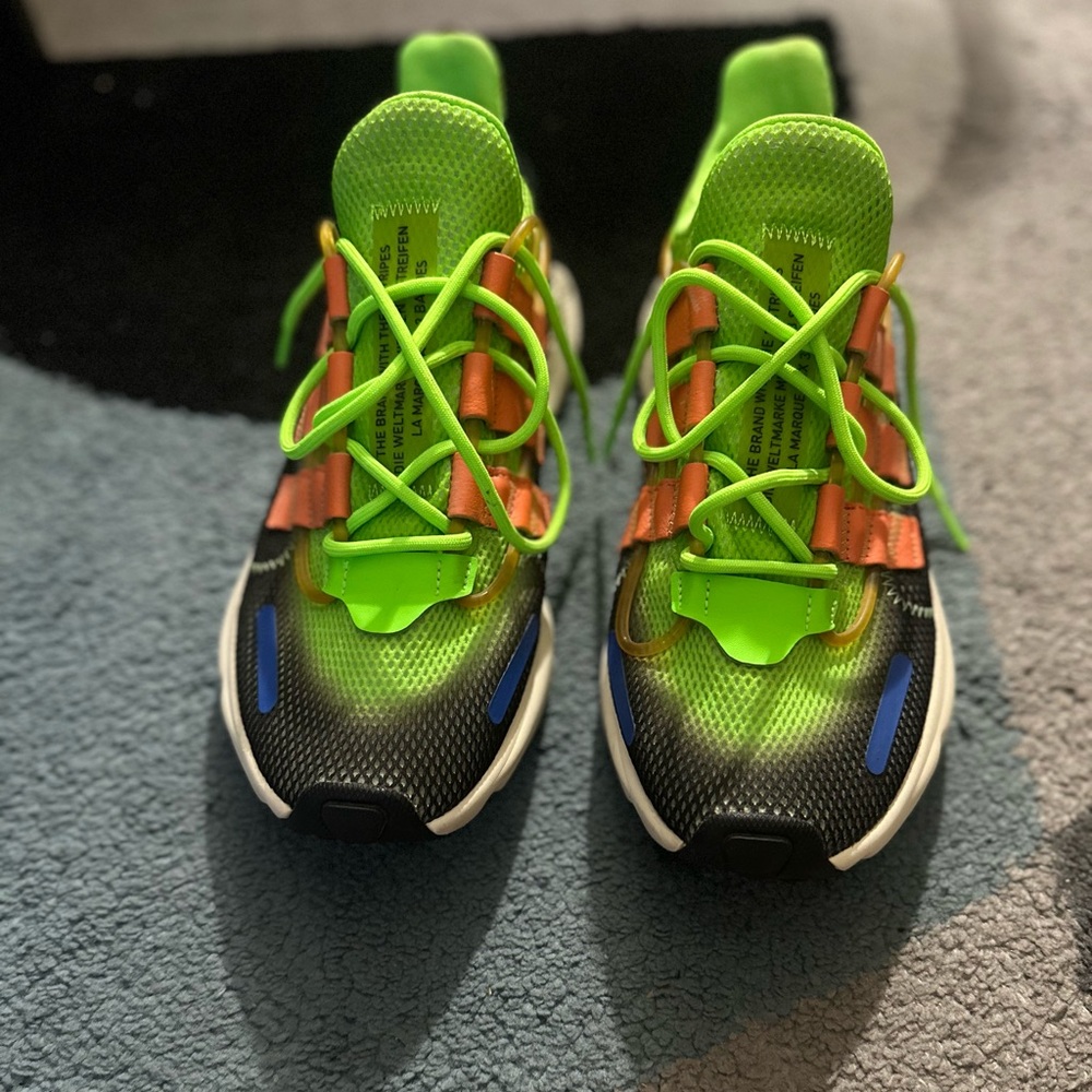 MENS adidas Neon Green and Black Sneakers